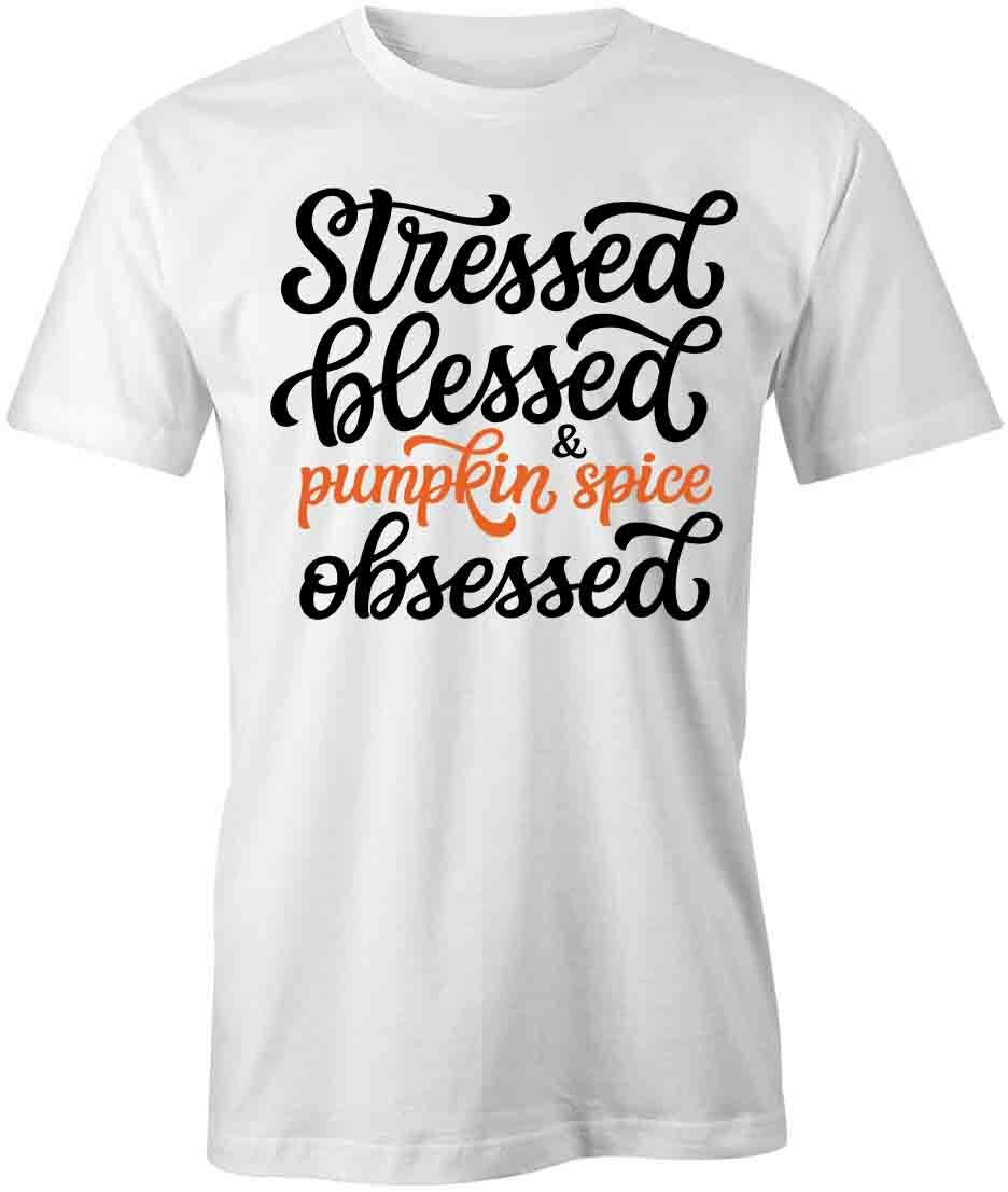 PUMPKIN SPICE OBSESSED TShirt Tee Short-Sleeved Cotton FALL CLOTHING S1WSA560 XXXL