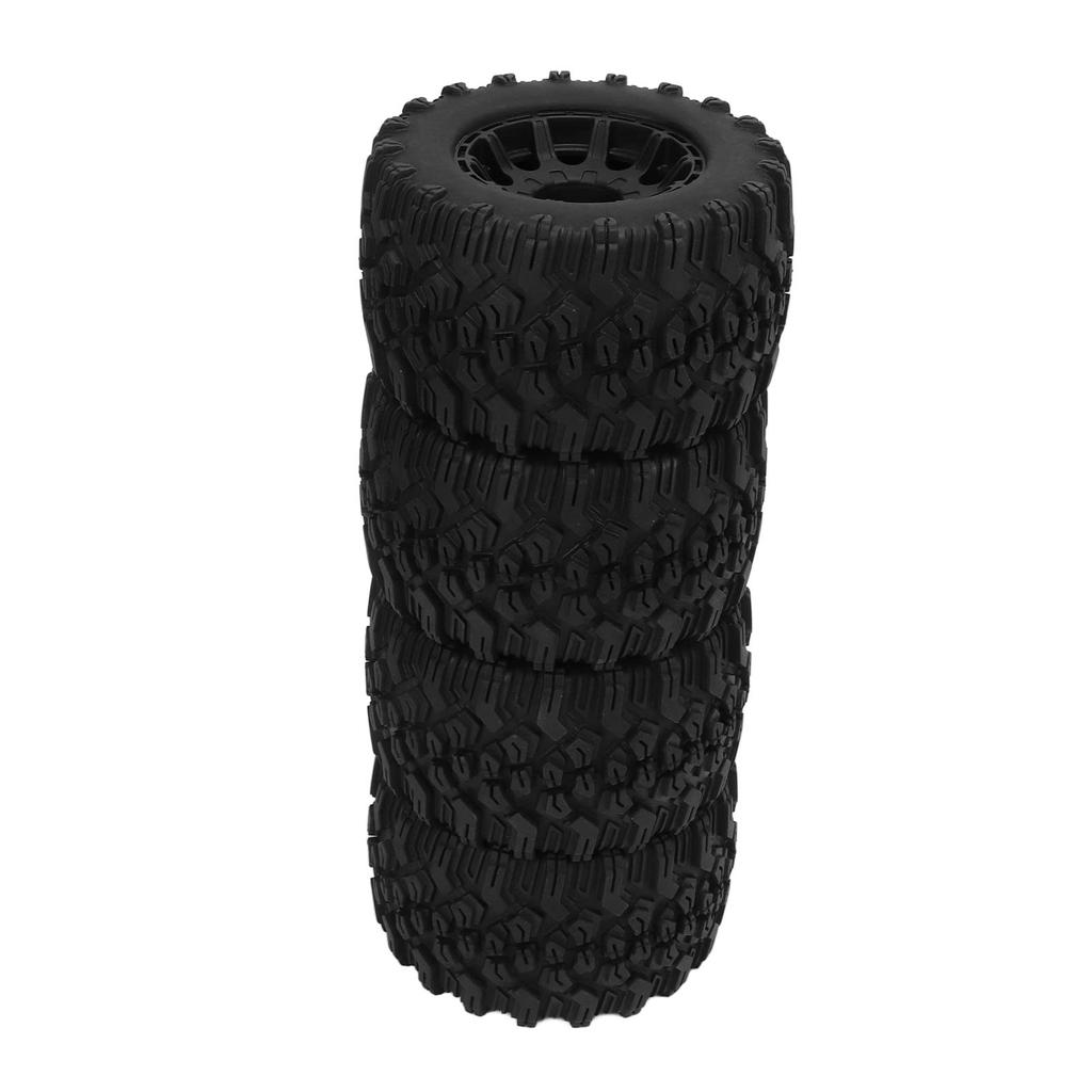 Set of 4 Replacement RC Monster Truck Tires for HPI, Rubber and Plastic, 12mm Hex, Durable, Crash-Resistant, for Home Use, Competitions, Trucks,