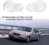 MVW1 Car Headlamp Lens Cover For Benz W210 E200 E240 E260 E280 E320 E430 1996-2003 Clear Headlight Shell Transparent Lampshade