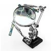 Helping Hands Magnifier Stand with Dual Alligator Clips Adjustable 5X Magnifying Glass Perfect for Soldering Crafting