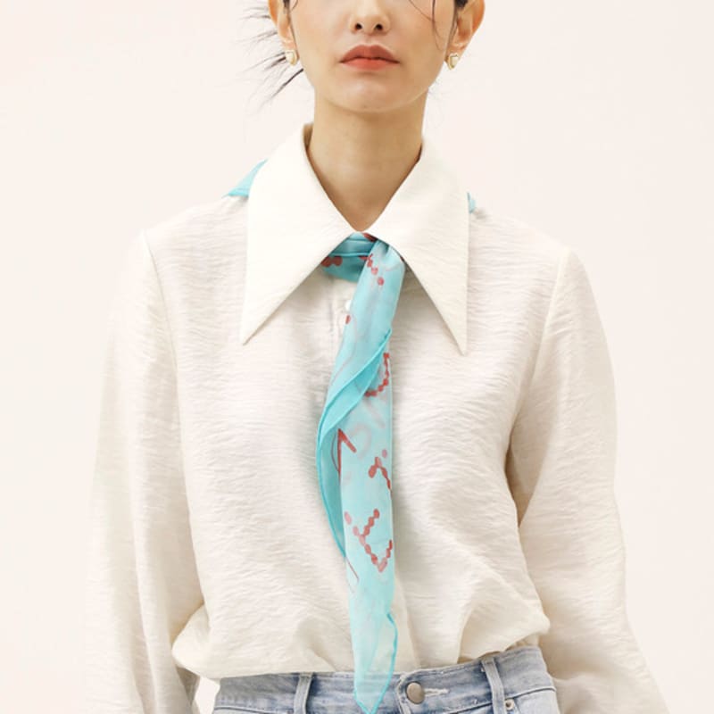 ONSZ Sheer Logo Silk Scarf