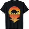 Turtle Shirt Retro Sunset 70s Vintage Turtle T-Shirt