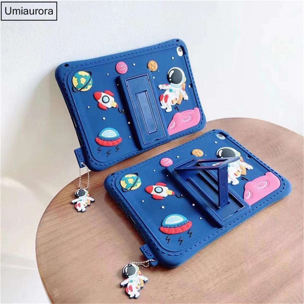 Cartoon Unicorn Astronaut Pig Kids Bubble Case pro Samsung Galaxy Tab A8 10.5 SM-X200 X205 S6 A7 Lite T500 P610 T290 T220 silikonový obal na tablet