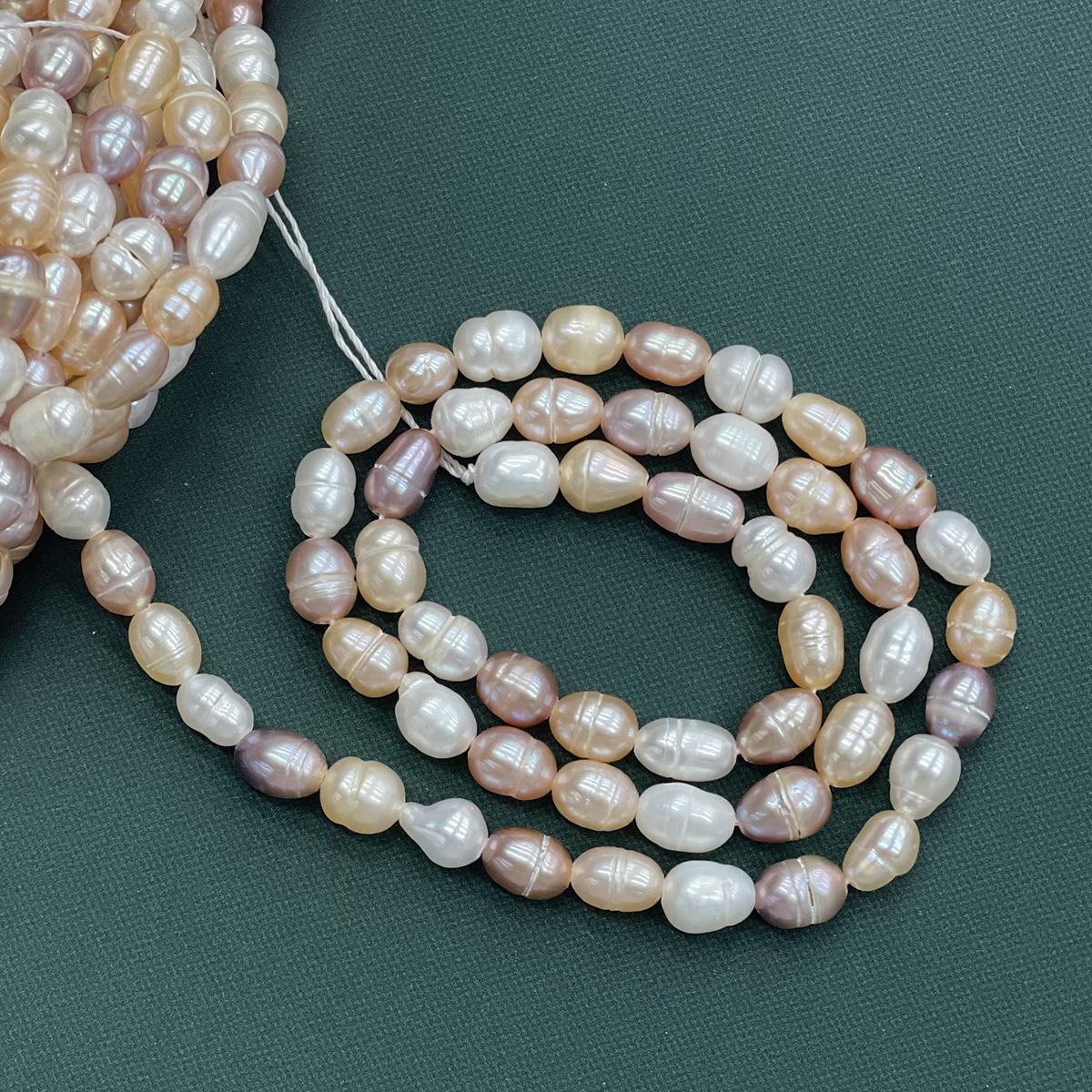 5-6mm Multicolor Rice Natural Freshwater Pearl Strand 36cm Loose Beads for DIY Necklace Jewelry Making 1String/5-6mm-36cm