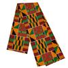 African Kente Print Scarf Stole Sash For Women Men Unisex Fashion Accessory Shawl Cotton Scarf for Black History Month
