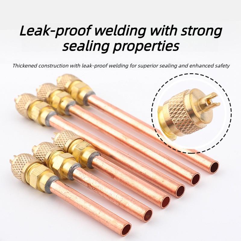 Copper Tube Valves Garden Air Conditioner Refrigeration Accessories Filling Parts 3.4 Mpa DIY Home Repair Tool for Maintenance