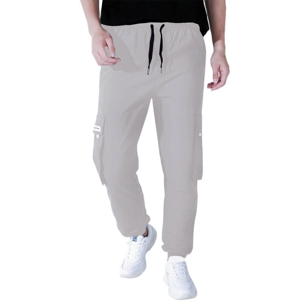 Men's Overalls Drawstring Multi Pocket Casual Pants Hiking Pants