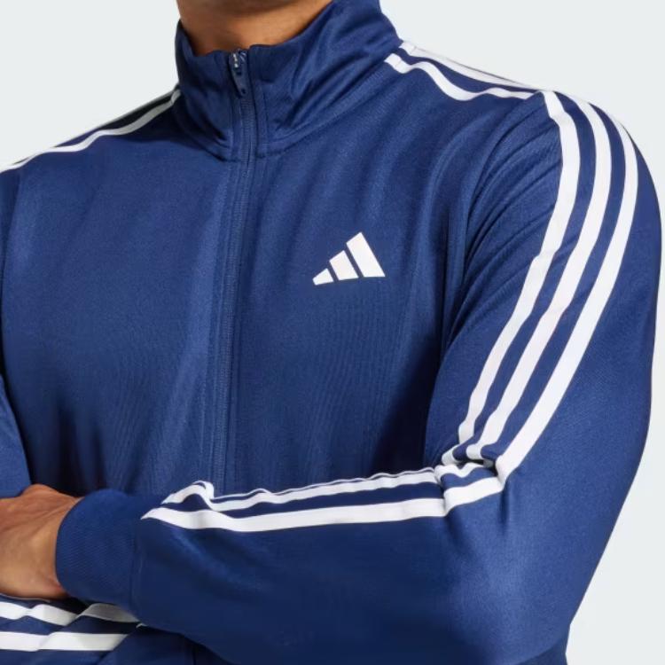 adidas Essential Climacool Comfortable Fashion Trendy Minimalist Solid Color Jacket Men Jacket Dark-Blue JE5705