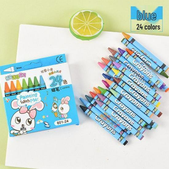 Creative Cartoon Crayon Set for Kids - 8, 12, or 24 Colors - Ideal for Elementary School Art and Kindergarten Gifts