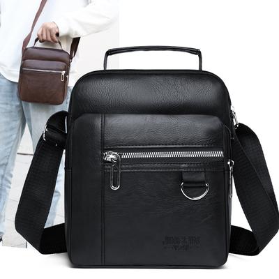 Men's PU Leather Crossbody Shoulder Bags High Quality Tote Fashion Business Man Messenger Bag Leather Bags Fanny Pack