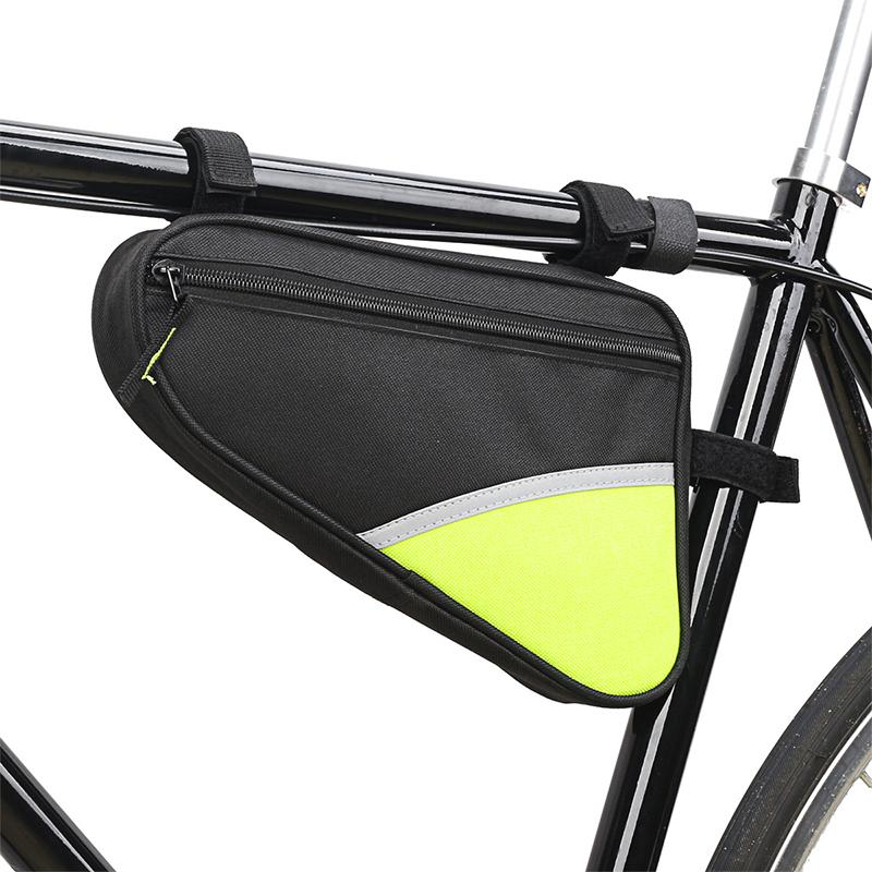 Waterproof Triangle Front Bike Bag Compatible With Mountain And Road Bikes Handlebar Mounted Anti-Splash Cycling Storage