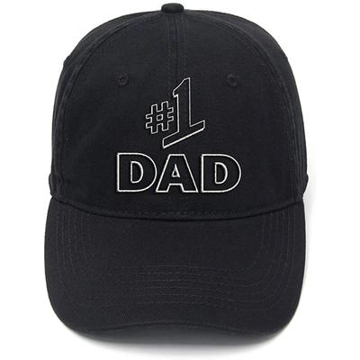 Lyprerazy NummerEins Papa Gewaschene Baumwolle Verstellbar Unisex Damen Unisex Hip Hop Cool Flockdruck Baseballkappe