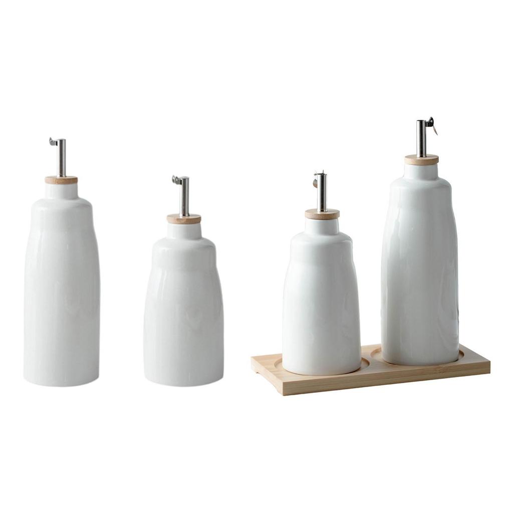 Olive Oil Dispenser Bottle Ceramic Oil Pot with Spout Portable Vinegar Dispenser Kitchen Oil Bottle for Kitchen Liquids Oil