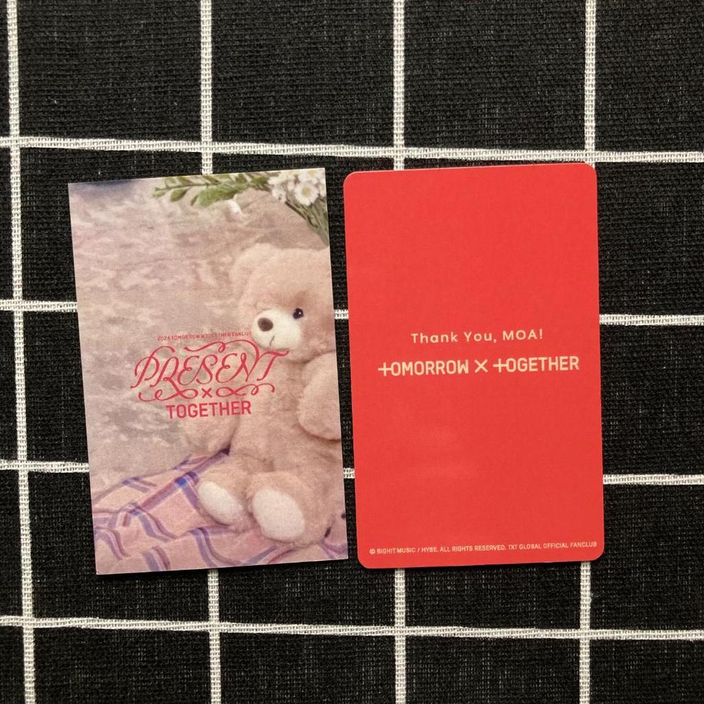 [USED] TXT MOAZONE Japan FC Bonus Subin Trading Cards (2)