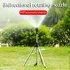 360° Rotating Tripod Sprinkler for Lawn/Garden, Double-Sided Coverage, Telescoping Design