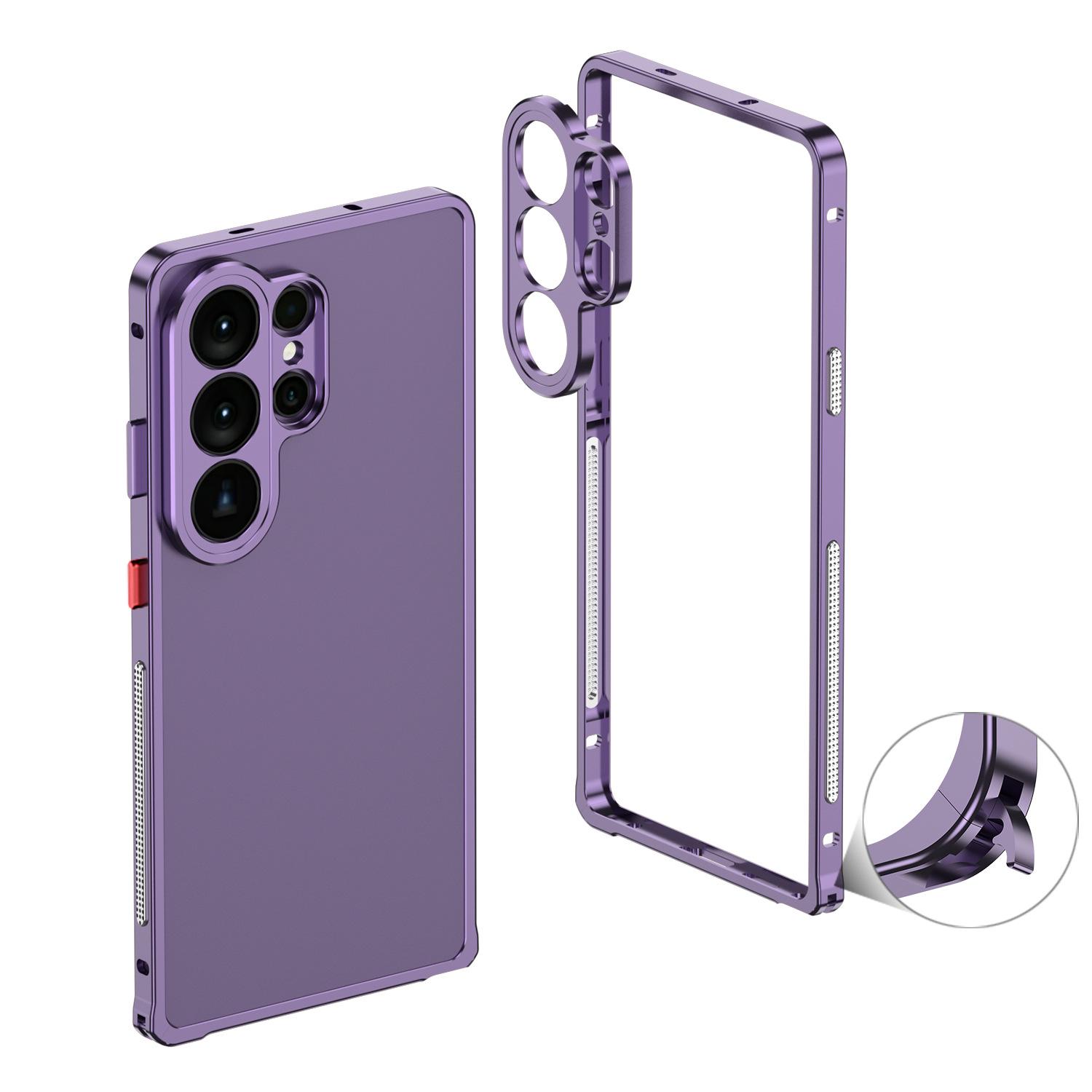 

Samsung S26 Series Metal Frame Phone Case - Cross-Border S26 Ultra Frame + Lens