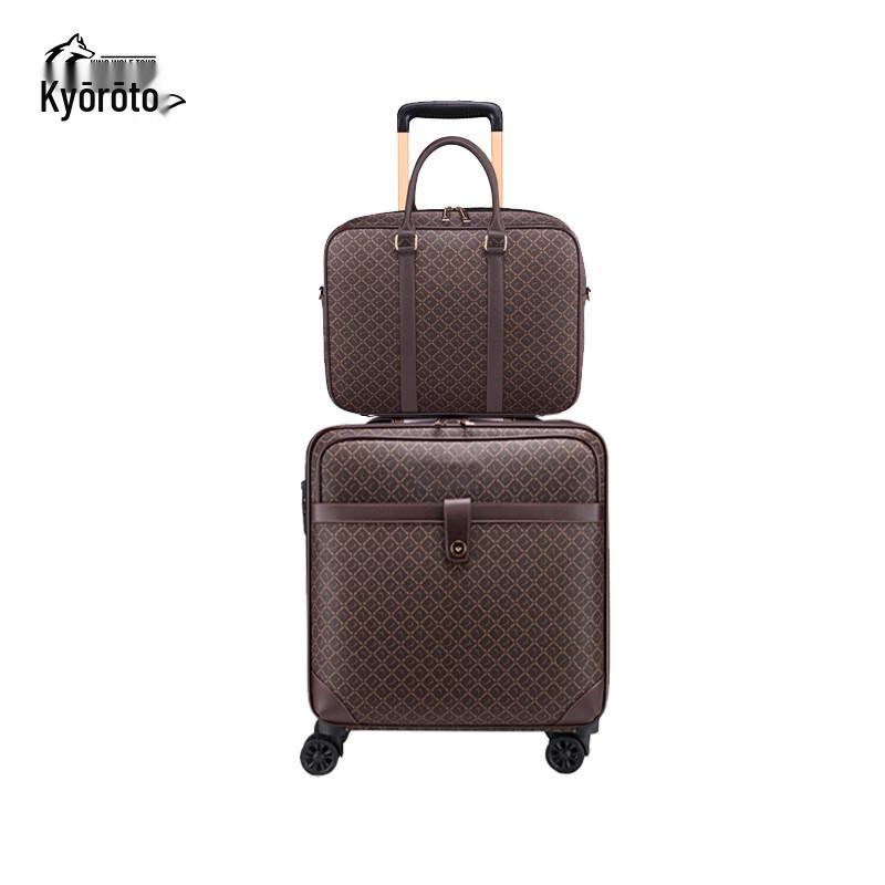 Jinglangtu Patterned Hardside Spinner Luggage 20-inch