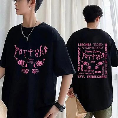 Melanie Martinez Portals Tour 2023 T-Shirt Unisex Damen Mode Ästhetik Harajuku Hip Hop T-Shirt Übergroß 100% Baumwolle Streetwear Unisex