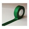 Masking Tape - Dark Green - Glitter - Repositionable - 15 Mm X 10 M