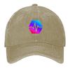 2026 Awesome Hexagonal Cubes Hex Crypto Logo Design Baseball Cap Hat Luxury Brand Custom Cap Western Hat Kids Hat Mens Caps Wome