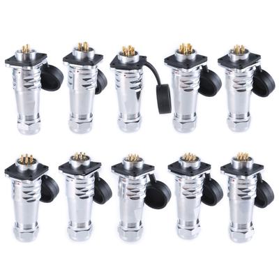 SF2010 Metal Aviation Connector SF2010 Plug SF2013 Socket Set Waterproof 2 To 12Pin Adapter for Photography Equipments