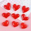 Peach & Red Heart Resin Accessories for DIY Phone Cases & Clothing Decor