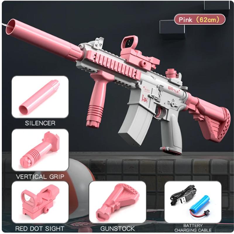 New Electric M416 Water Gun Electric Glock Pistol Shooting Toy Fully Automatic Summer Beach Toy Children Boys and Girl Gift