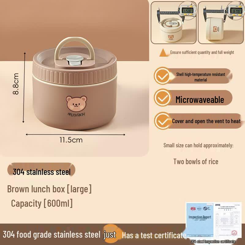 Microwavable 316 Stainless Steel Insulated Lunchbox