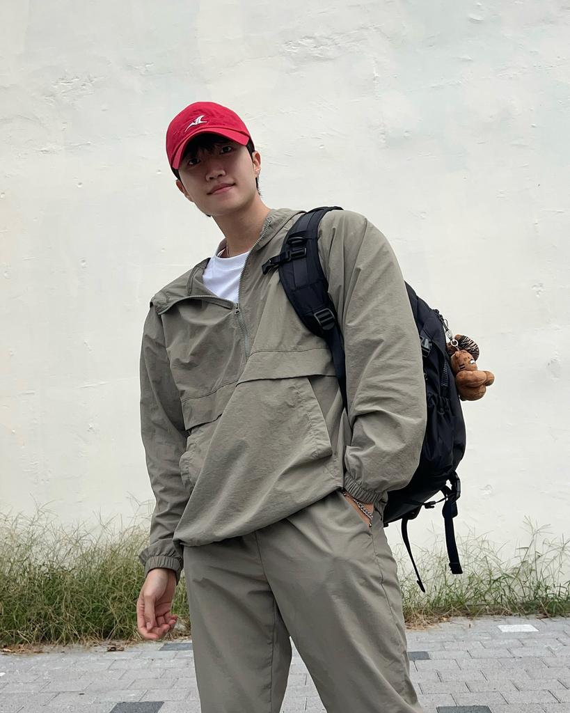 Lazybee Camp Multisport Running Windbreaker Anorak Hooded Zip-Up Jacket Top M Khaki