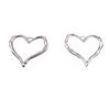 Cross-Border Love Pendant: Alloy Hollow Heart-Shaped DIY Jewelry and Earring Accessories
