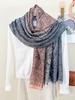 Elegant Women Silk Scarf Beach Wrap Shawl Retro Floral Print Ladies Sunscreen Bandanas Hijab Mujer Boho Scarve Pareo Casual New