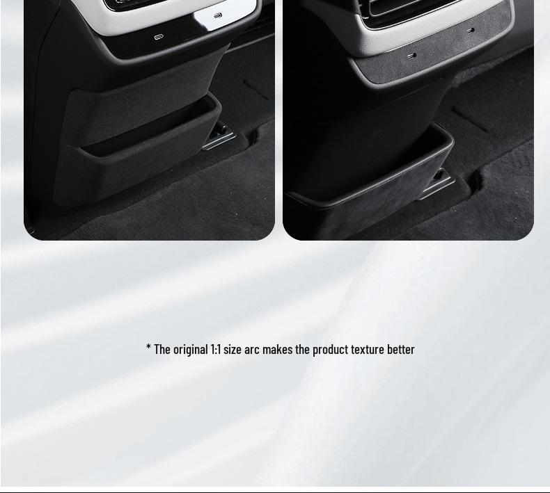 SU7 Alcantara Suede Rear USB Patch for Interior Modification.