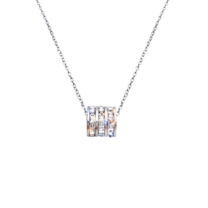 

925 Silver Slim Waist Necklace for Women French Fashion High Quality Diamond Set Sparkling Choker Trendy Jewelry 925 / option 1 золотой