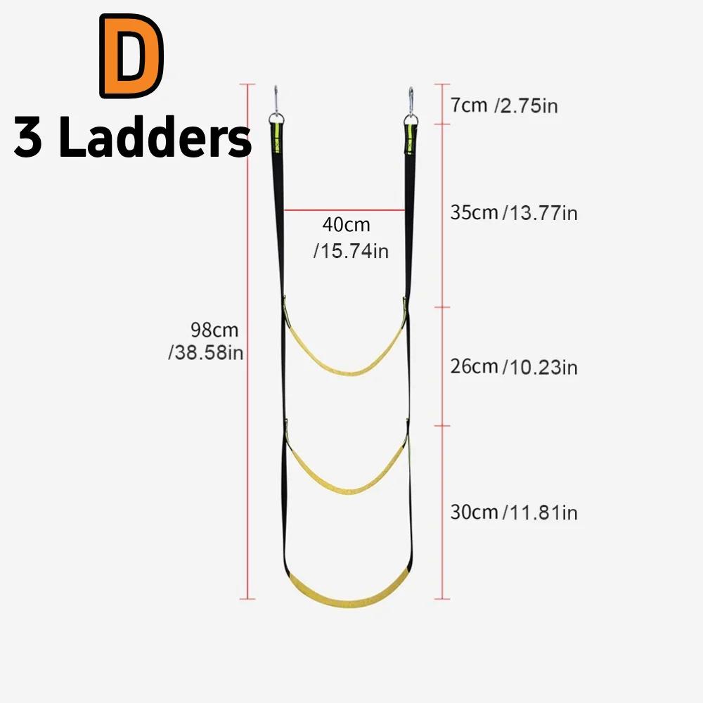 Launching Ladder Boat Rope Ladder Folding Auxiliary Marine Rope 3/4/5 Step Portable Rope Boarding Ladder for Inflatable Boat