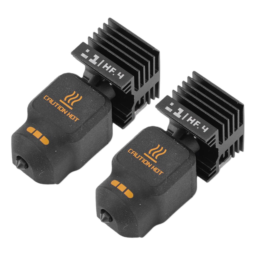 2 ks Náhradní hotend pro 3D tiskárnu Bambu Lab P2S H2D H2S 0,4mm Tryska Hotend s vysokým průtokem se 4 silikonovými návleky