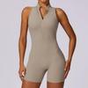 Women's Spring High-Intensity Sports Yoga Bodysuit - Beautiful Back, Hip-Lifting, Tight-Fitting with Zipper