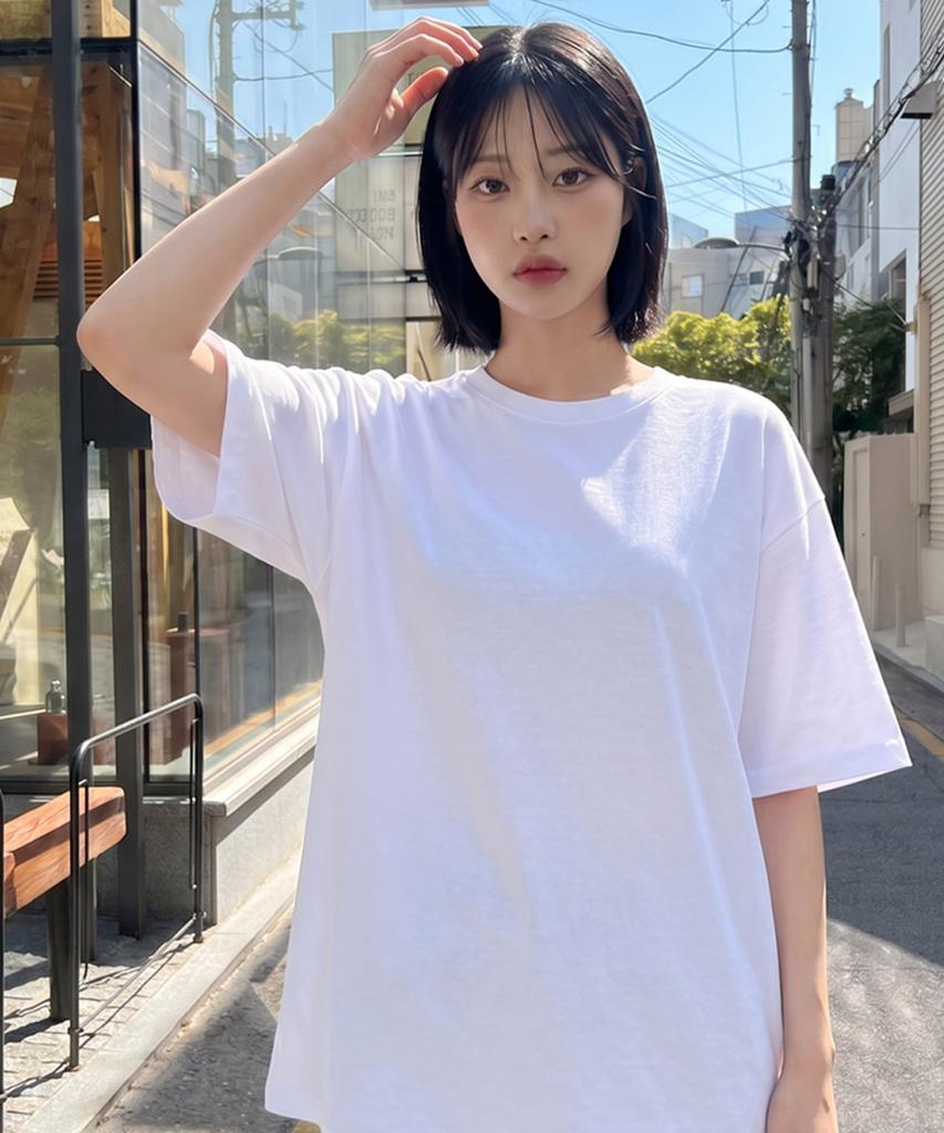 Hapeunain Modern Basic Plain Short Sleeve T-Shirt I05Brd_Hbx11329
