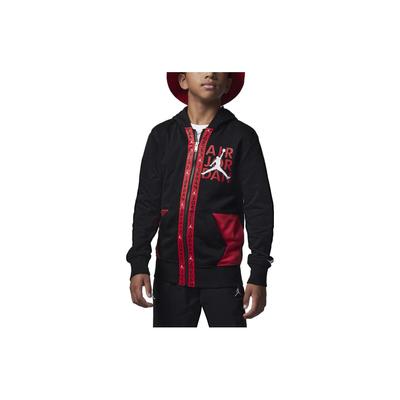 Kids Alphabet Print Zip-Up Hooded Jacket Kids Tops Red FB1649-010