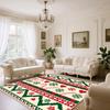 Home Decoration Luxury Rugs Living Room Christmas Red Green Carpet Non-slip Cute Room Decor Washable Warm Soft Baby Crawling Mat
