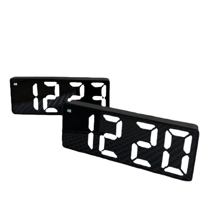 

Electronic alarm clock mirror clock ins desktop clock timetable pendulum desktop decoration