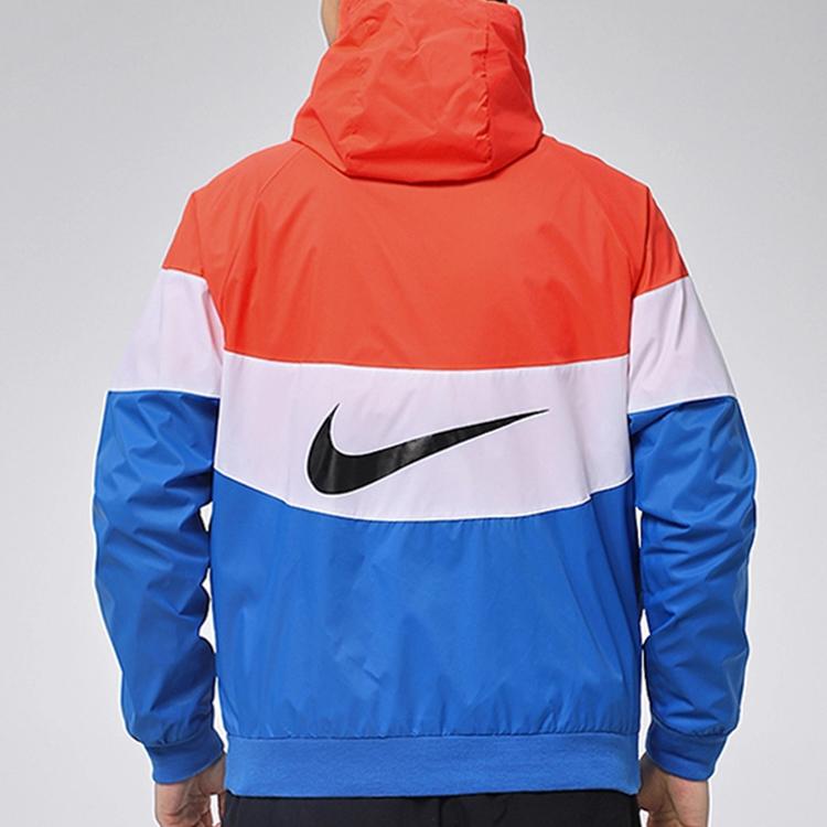 Nike Tkaná Větruodolná Sportovní Ležérní Bunda s Kapucí Pánské Bundy DC4113-841