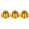 3Pcs 18mm Aluminum Alloy   Shaft   Screw Nut Accessory Cycling Crank Cover(black)