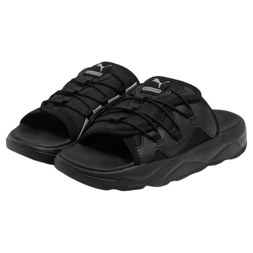 Puma RS Slides 2 Black Silver Unisex Sneakers 390768-01