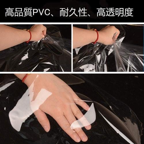 Transparent PVC Tablecloth, 0.5mm-0.23mm Thick, Easy To Clean, Stain-Resistant, Dust-Resistant, Waterproof, Durable, and Heat-Resistant (Transparent 0