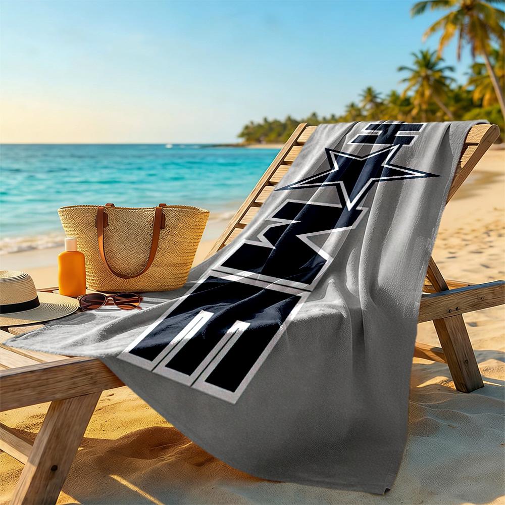 Dallas Beach Towel High Absorbency & Quick-Dry Comfortable Lightweight Perfect for Traveling Yoga Camping and Swimming