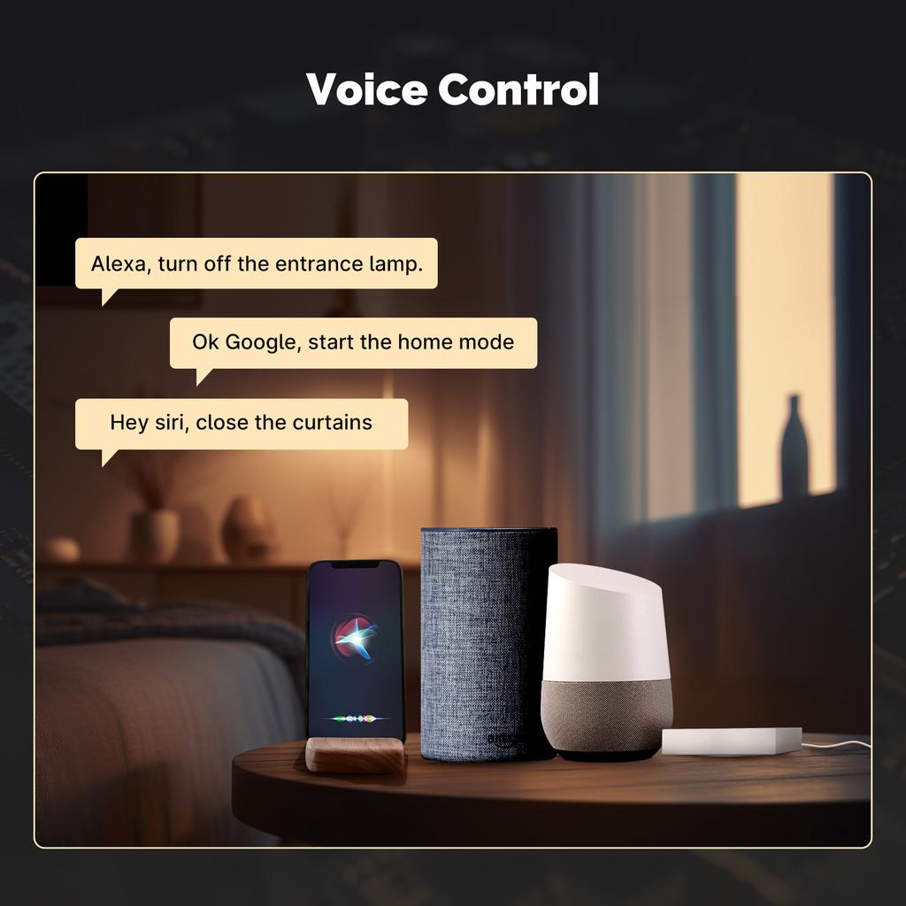 MOES Tuya Zigbee Matter Thread Wired Gateway Smart Home Bridge Matter Hub Support Voice Control Siri Homekit Alexa google Home