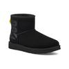 UGG Classic Mini Two-Layer Leather Warm Non-Slip Round Toe Short Snow Boots Women boots Black 1144057-BLK