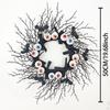 Halloween Spooky Eyeballs Door Wreath Round 20inch Party Supplies Ornament Hanging Garland for