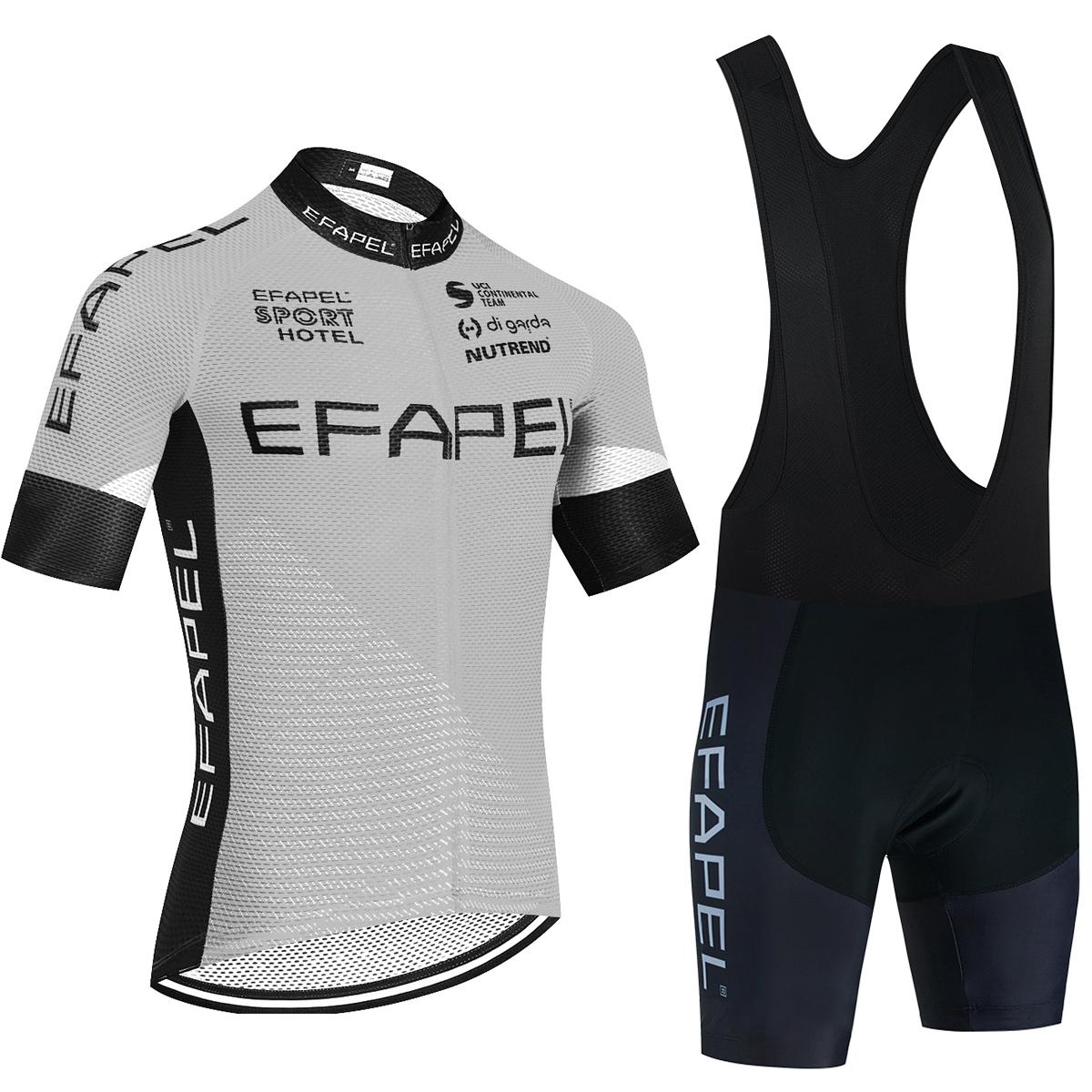 Portugal Team WHITE EFAPEL Cycling Jersey BIKE Shorts Set Men Women Summer Breathable Ropa Ciclismo MTB Bicycle Clothing S