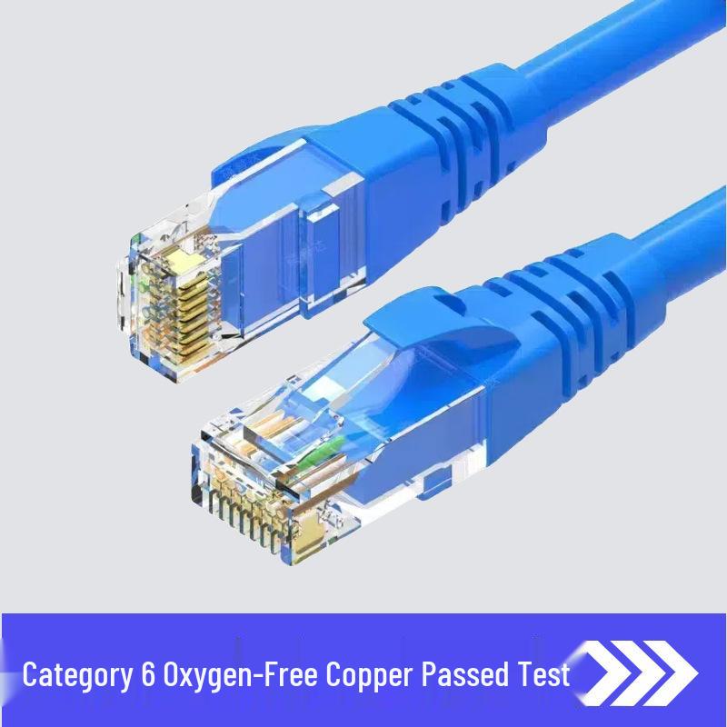 Cat6 Gigabit Oxygen-Free Copper Finished Patch Cable for Computer Router & Networking.